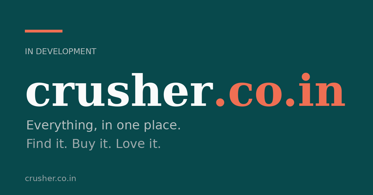 Link preview image for crusher.co.in